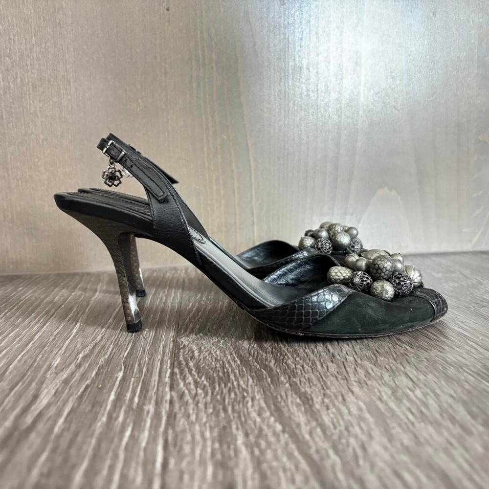 Early 2000s cole haan whimsigoth heels with charm